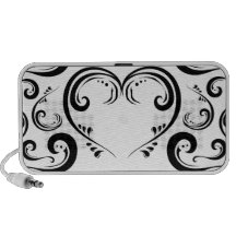 Altavoces con clase del Flourish y del corazón