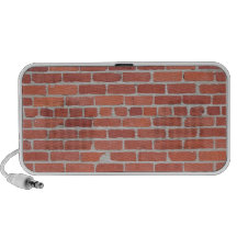 altavoces del doodle de la pared de ladrillo