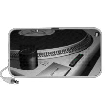 Altavoces del Doodle de la placa giratoria de DJ