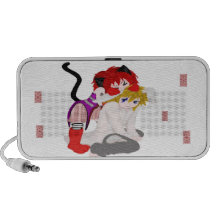 Altavoces del Doodle de los amigos de Chibi