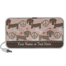Altavoces del Doodle de los Dachshunds del amor de