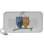 Altavoces del Doodle del amor del búho