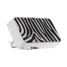 Altavoces del Doodle del estampado de zebra