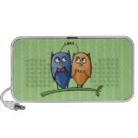 Altavoces del Doodle del verde del amor del búho