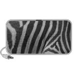 Altavoces del estampado de zebra