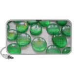 Altavoces del guijarro del vidrio verde