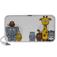 Altavoces lindos del animal de la selva de Clipart