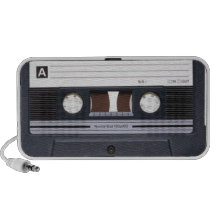 Altavoces pasados de moda del casete
