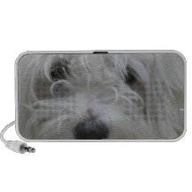 Altavoces portátiles del perro maltés