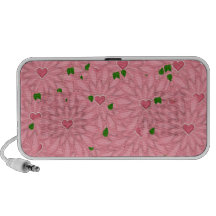 altavoces rosados florecientes de las flores