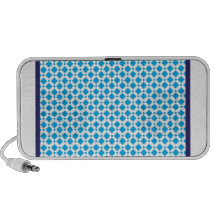 Altavoz azul del Doodle del diamante