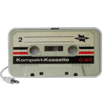 Altavoz blanco del Doodle de la cinta de casete