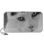 Altavoz blanco del gato