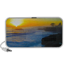Altavoz de la puesta del sol de la Costa del Pacíf
