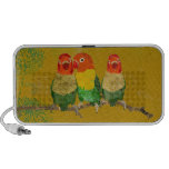 Altavoz de oro del Doodle de los pájaros del amor 