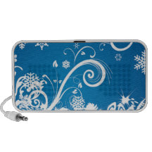 Altavoz del azul de los copos de nieve