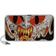 Altavoz del blanco de la cara del fuego