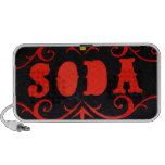 altavoz del Doodle de la muestra de la soda del vi