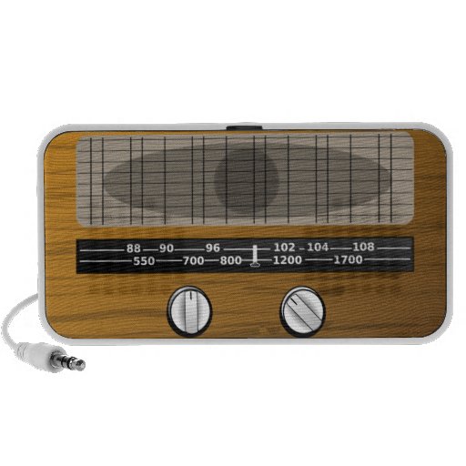 Altavoz del Doodle de la radio del vintage
