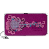 Altavoz del Doodle del chica de la guitarra altavoces