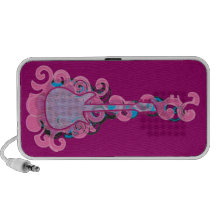 Altavoz del Doodle del chica de la guitarra