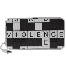 Altavoz del Doodle del crucigrama de la violencia