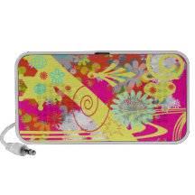 Altavoz del Doodle del flower power