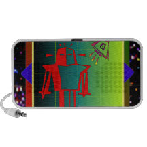 Altavoz del Doodle del hombre de Rocket