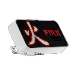 Altavoz del Doodle del kanji del fuego