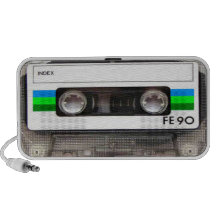 Altavoz del Doodle del verde de la cinta de casete