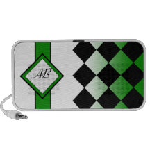 Altavoz del Doodle del verde de las iniciales de A