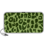 Altavoz del Doodle - estampado leopardo verde - an