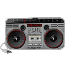 Altavoz del equipo estéreo portátil del Viejo-Scho
