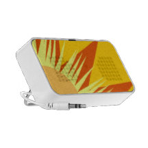 Altavoz del naranja y del amarillo de la explosión