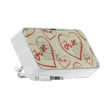 Altavoz del personalizado del Doodle del amor