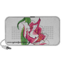 Altavoz del tulipán de la nota de la música