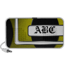 Altavoz ejecutivo del Doodle del amarillo de las i
