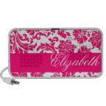 Altavoz fucsia personalizado del Doodle del damasc