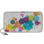 Altavoz lindo del doodle del estampado de plores d