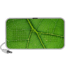 Altavoz macro del Doodle de la hoja verde