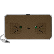 altavoz marrón del neko