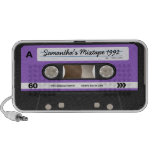 Altavoz personalizado casete retro púrpura de Mixt