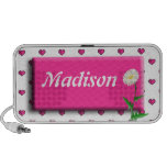 Altavoz personalizado del Doodle de los corazones 