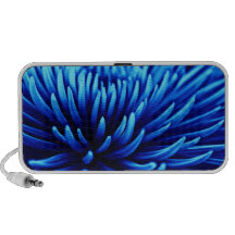 Altavoz portátil del Doodle de la flor azul del cr