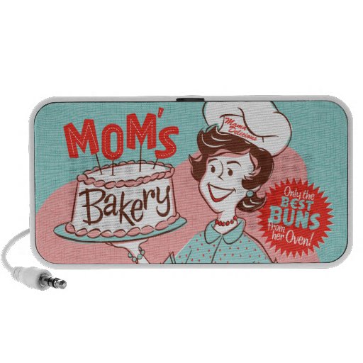 Altavoz retro de la panadería de la mamá
