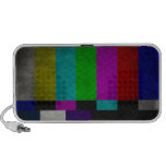 Altavoz retro de la prueba de la televisión