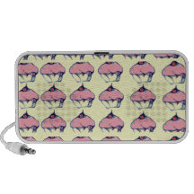 Altavoz rosado del Doodle de la magdalena