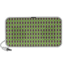 Altavoz verde bohemio