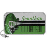 Altavoz verde del Doodle de la raya de la guitarra