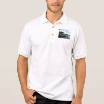 Altes Auto auf neuen Wegen Polo T-Shirt